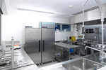 Kitchen adjoining the Meldrum Suite